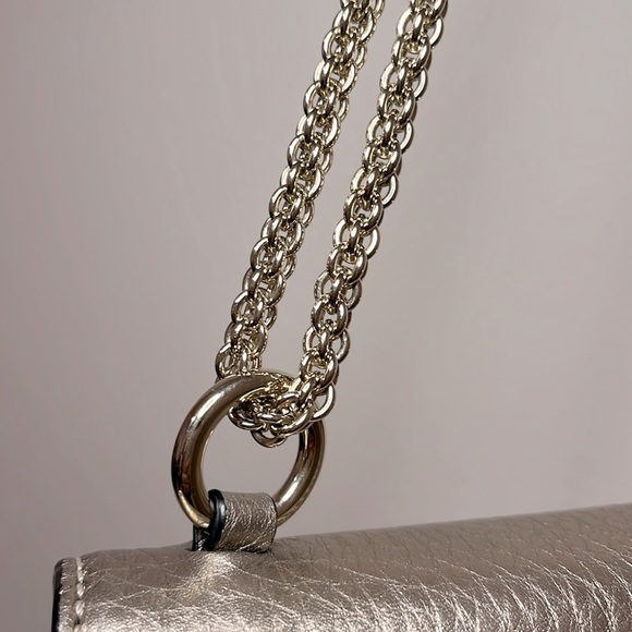 NEW Valentino Garavani Gold Rockstud Glam Lock Crossbody Flap Bag - Picture 3 of 15